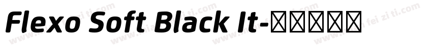Flexo Soft Black It字体转换